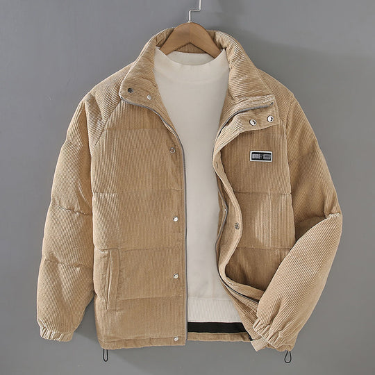 Trendy Corduroy Winter Jacket for Men