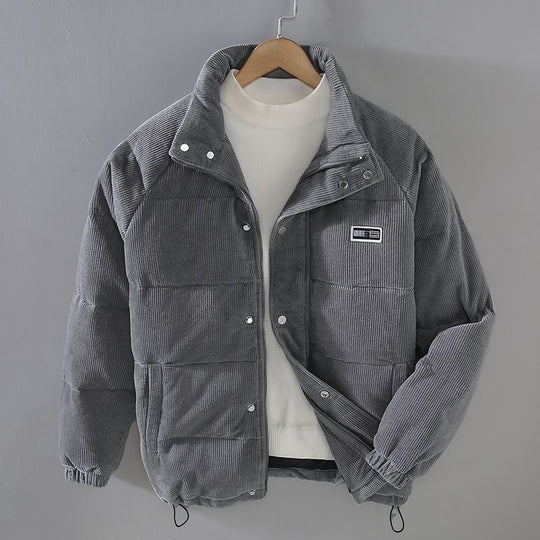 Trendy Corduroy Winter Jacket for Men