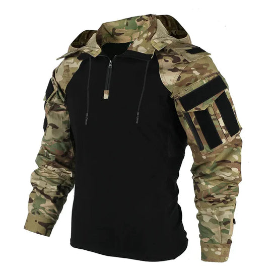 Tactical Combat Jacket with Hood for Men