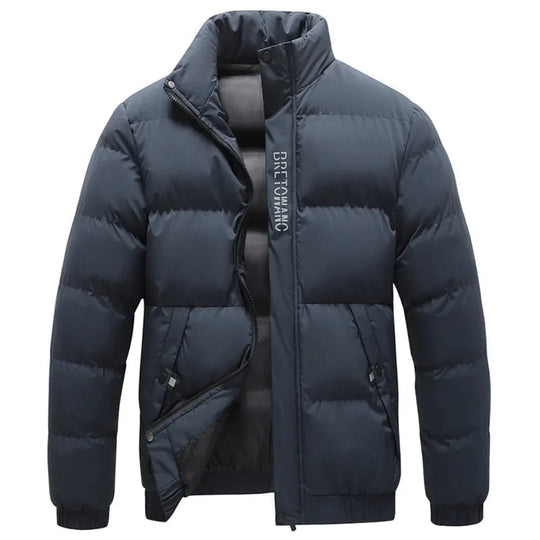 Lightweight High Collar Puffer Jacket for Men