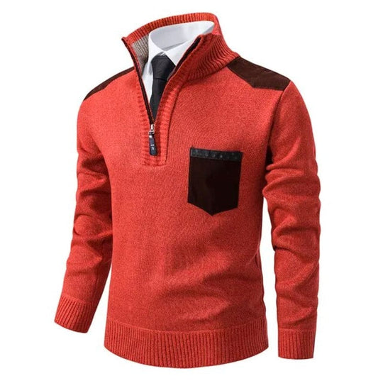 Luxurious Half-zip Winter Pullover for Men