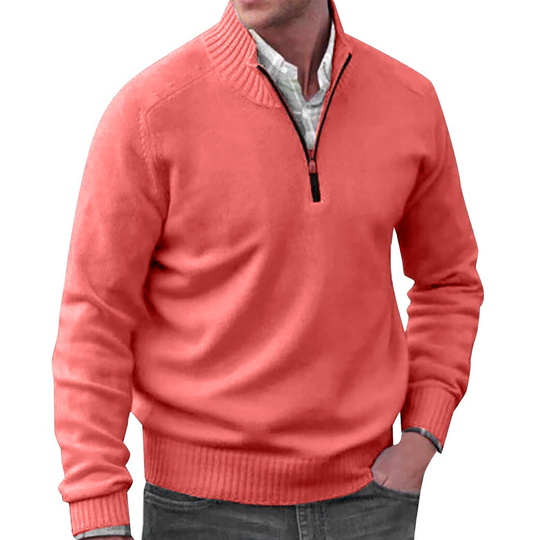 Elegant Half Zip Jumper for Men