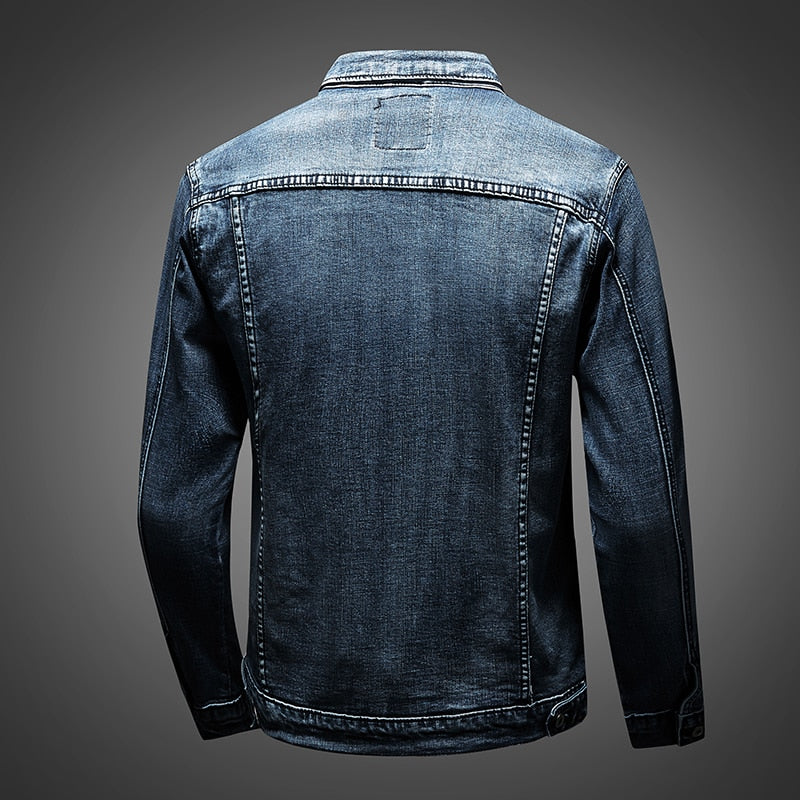 Buttoned Denim Jacket for Men