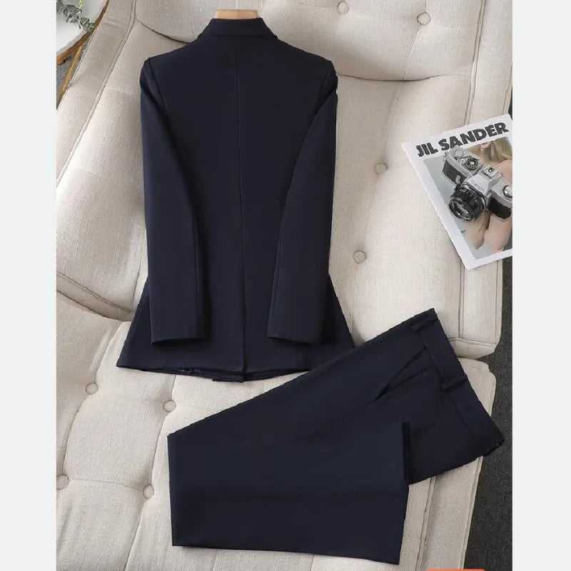 Elegant Blazer and Trouser Business Suit for Women