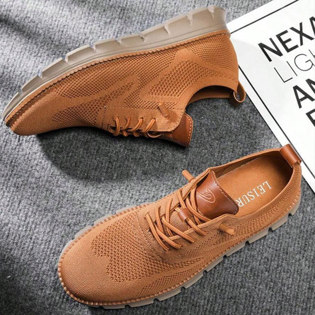 Trendy Mesh Sneakers with Lace for Men