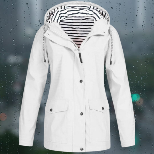 Weatherproof Jacket with Hood for Women