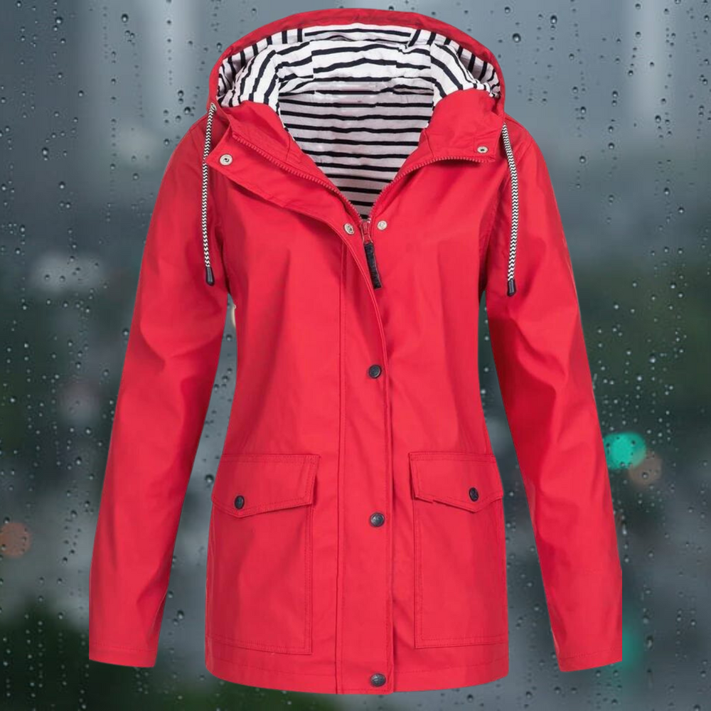 Weatherproof Jacket with Hood for Women