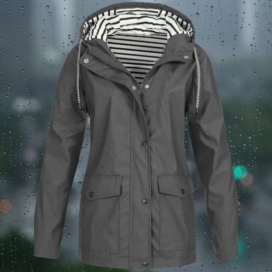 Weatherproof Jacket with Hood for Women