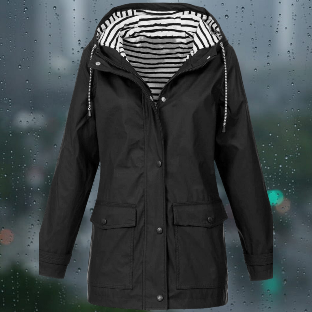 Weatherproof Jacket with Hood for Women