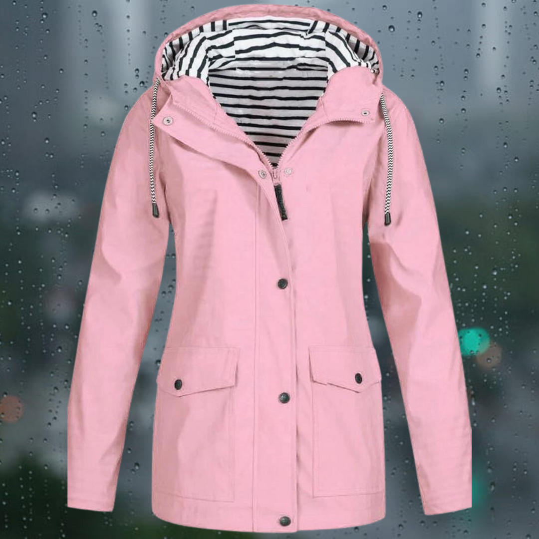 Weatherproof Jacket with Hood for Women