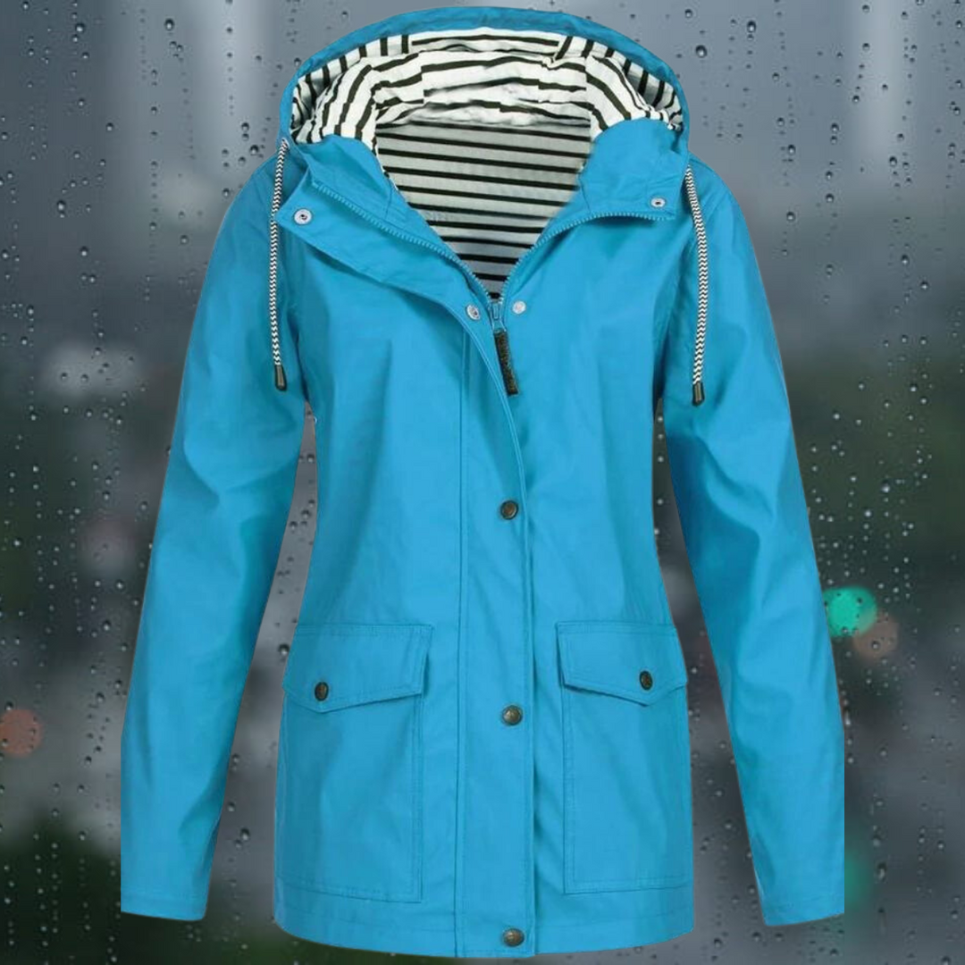 Weatherproof Jacket with Hood for Women