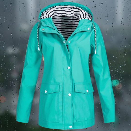 Weatherproof Jacket with Hood for Women