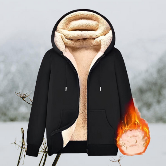 Casual Plush Hoodie Jacket for Unisex