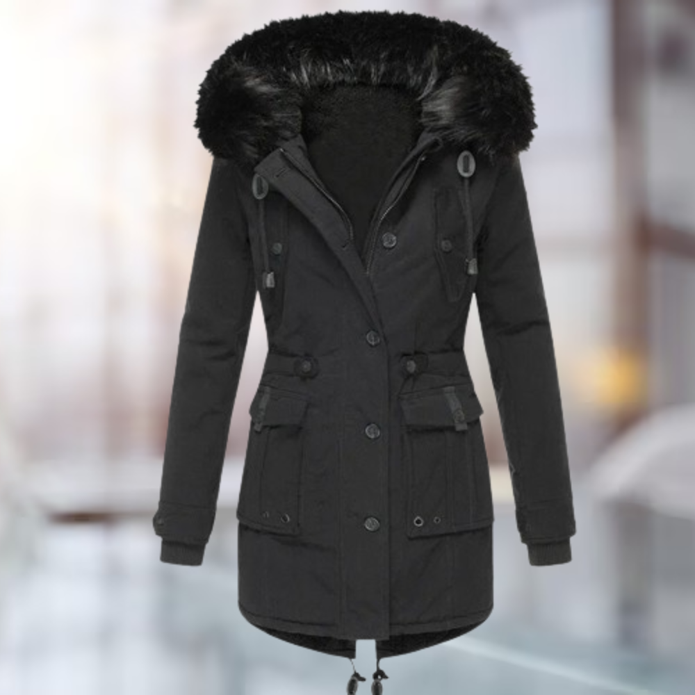 Fur Collar Coat for Women