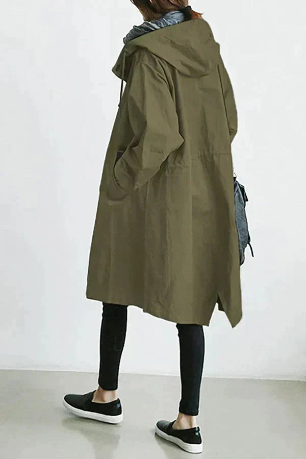 Comfy Oversized Trench Coat for Women