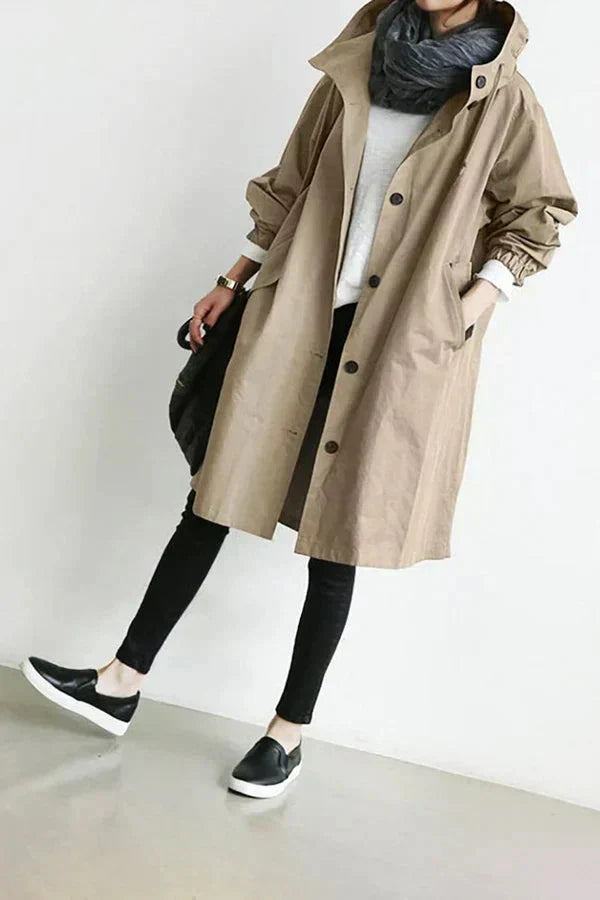 Comfy Oversized Trench Coat for Women