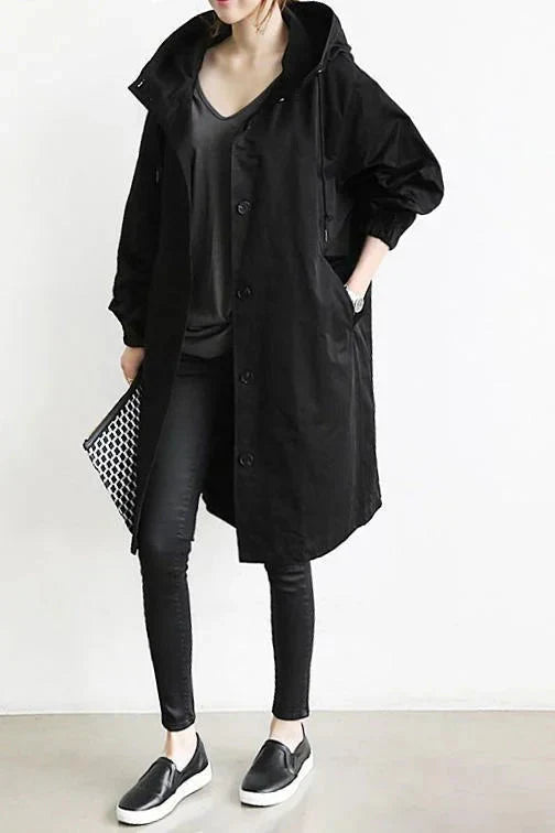 Comfy Oversized Trench Coat for Women