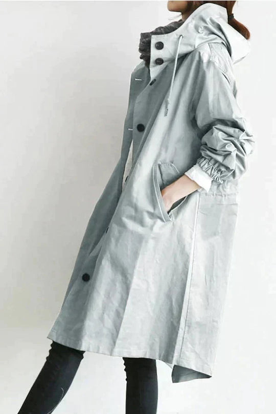 Comfy Oversized Trench Coat for Women