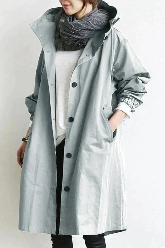 Comfy Oversized Trench Coat for Women