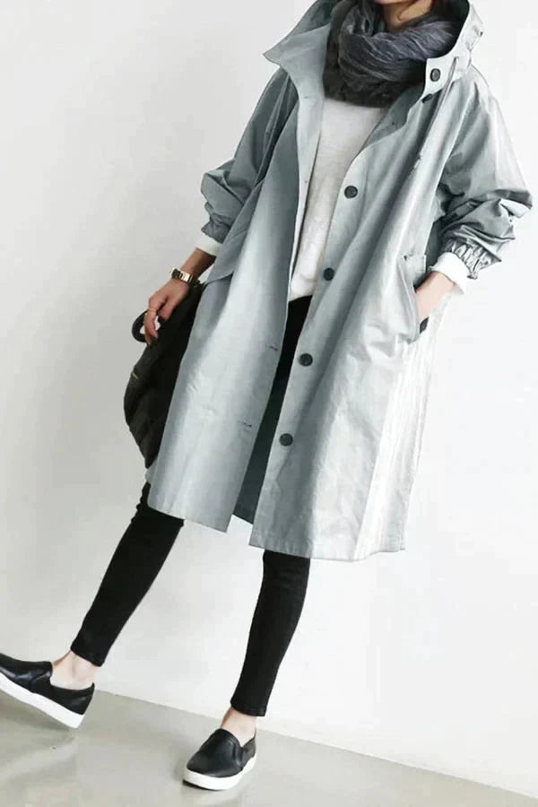 Comfy Oversized Trench Coat for Women