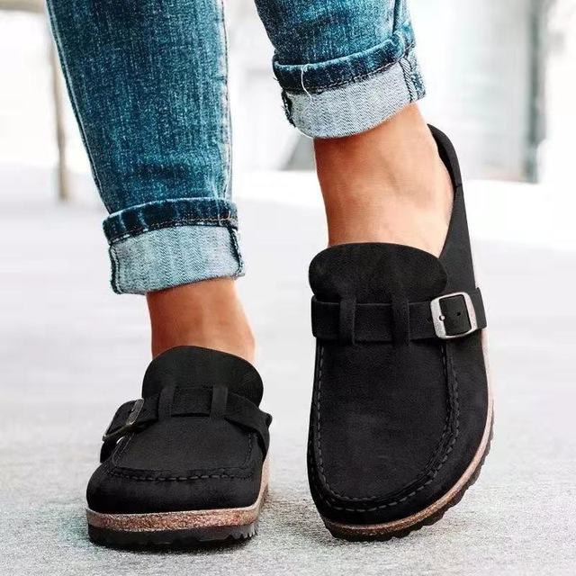 Casual  Slip on Loafers with Buckle for Women