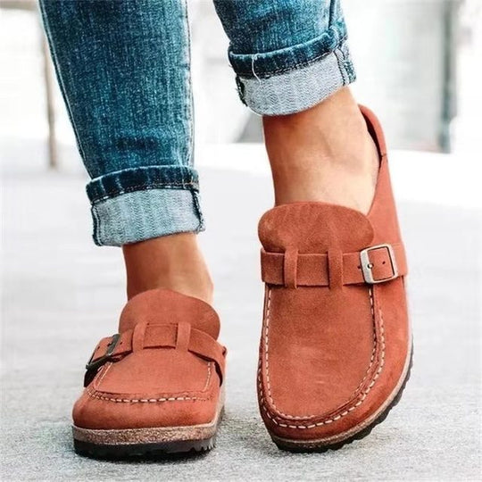 Casual  Slip on Loafers with Buckle for Women