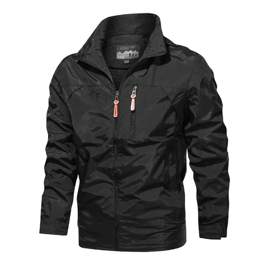 Waterproof Zip-up Down Jacket for Men