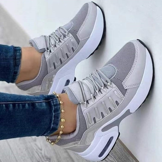 Breathable Lace Up Sneakers for Women