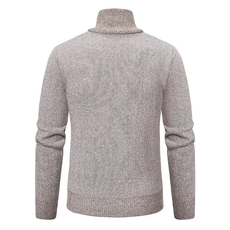 Modern Quarter-Zip Sweater with Pocket for Men