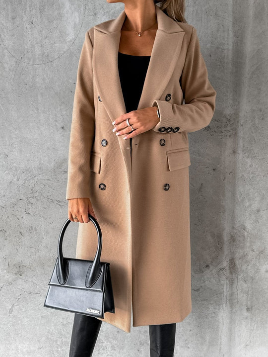 Double-breasted Winter Coat for Women