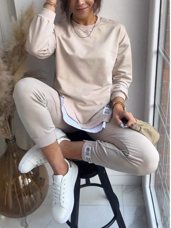 Oversized Sweatshirt and Joggers Set for Women