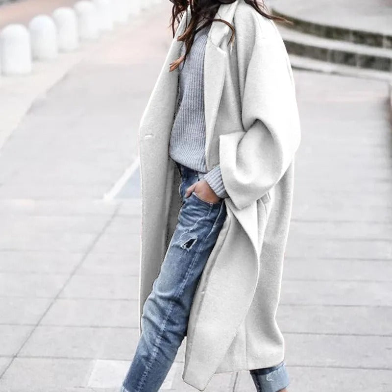 Stylish Loose Fit Long Trench Coat for Women