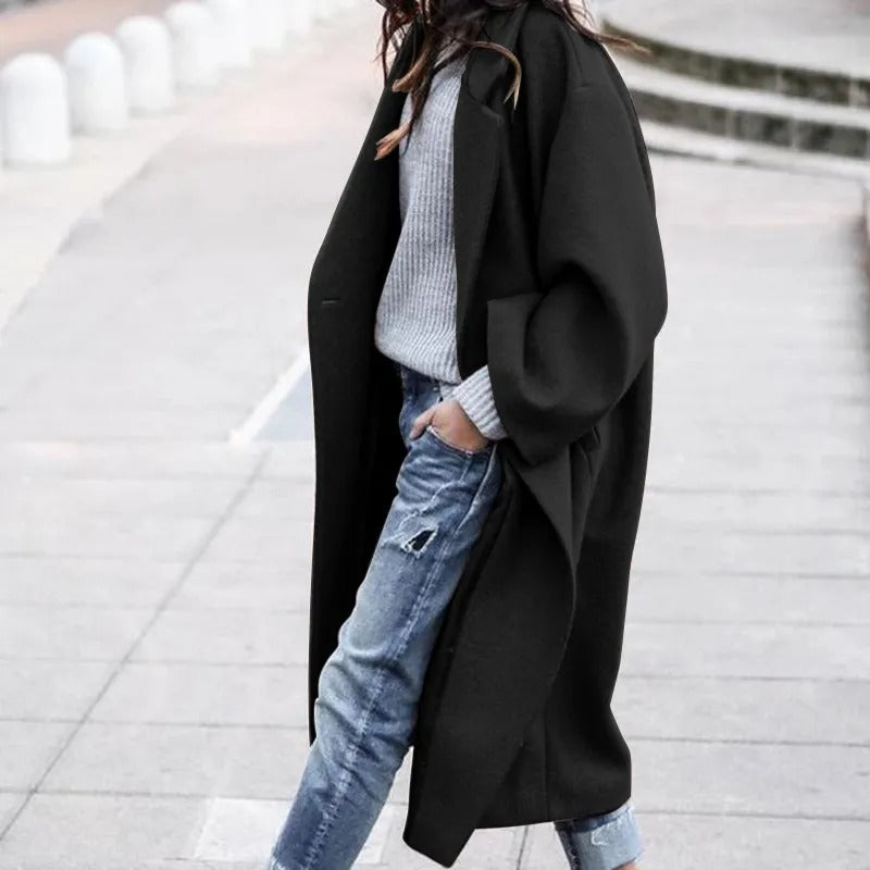 Stylish Loose Fit Long Trench Coat for Women