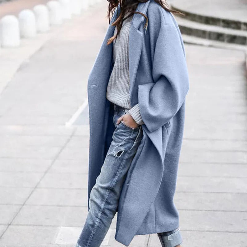 Stylish Loose Fit Long Trench Coat for Women