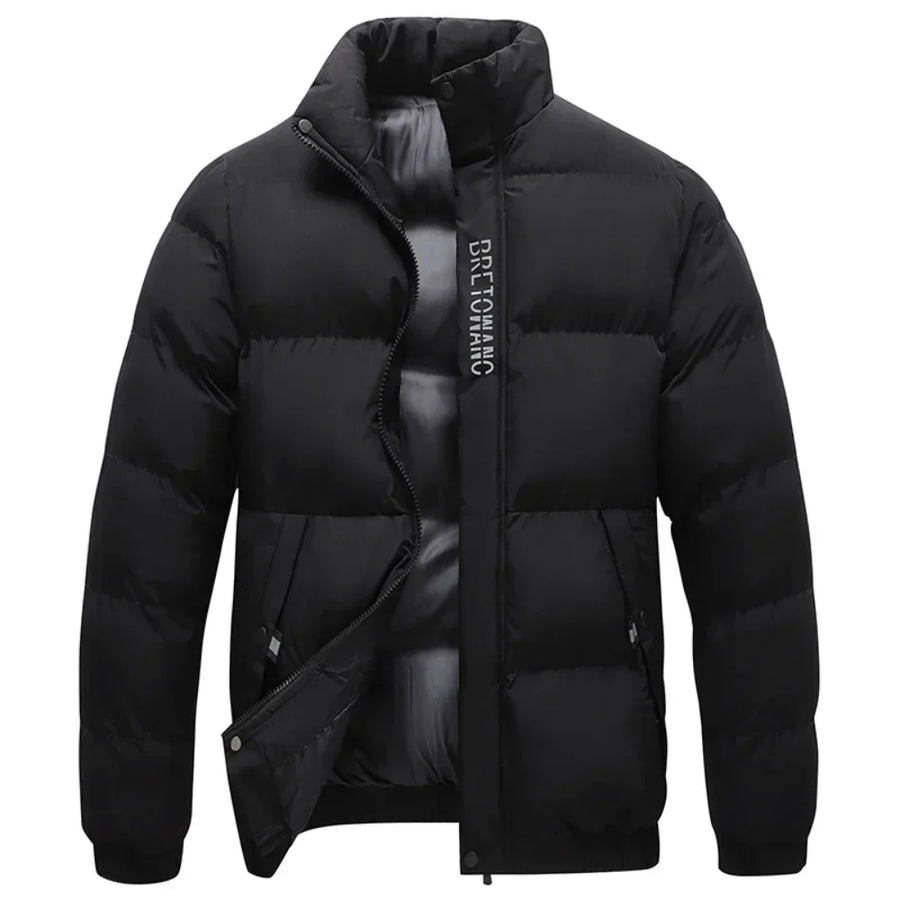 Lightweight High Collar Puffer Jacket for Men