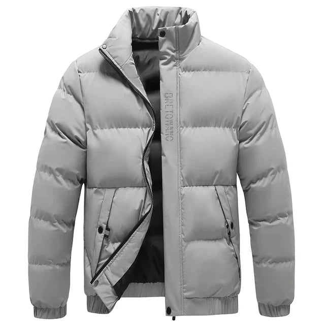 Lightweight High Collar Puffer Jacket for Men