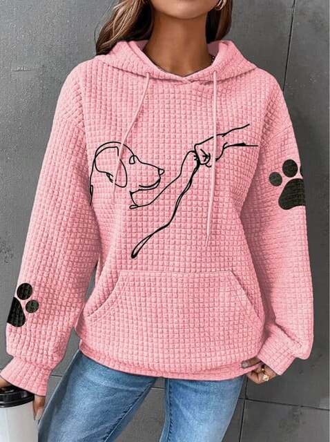 Geometric Dog Print Jacket for Women