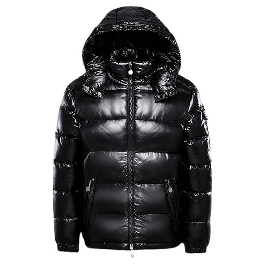 Warm Glossy Puffer Jacket for Men