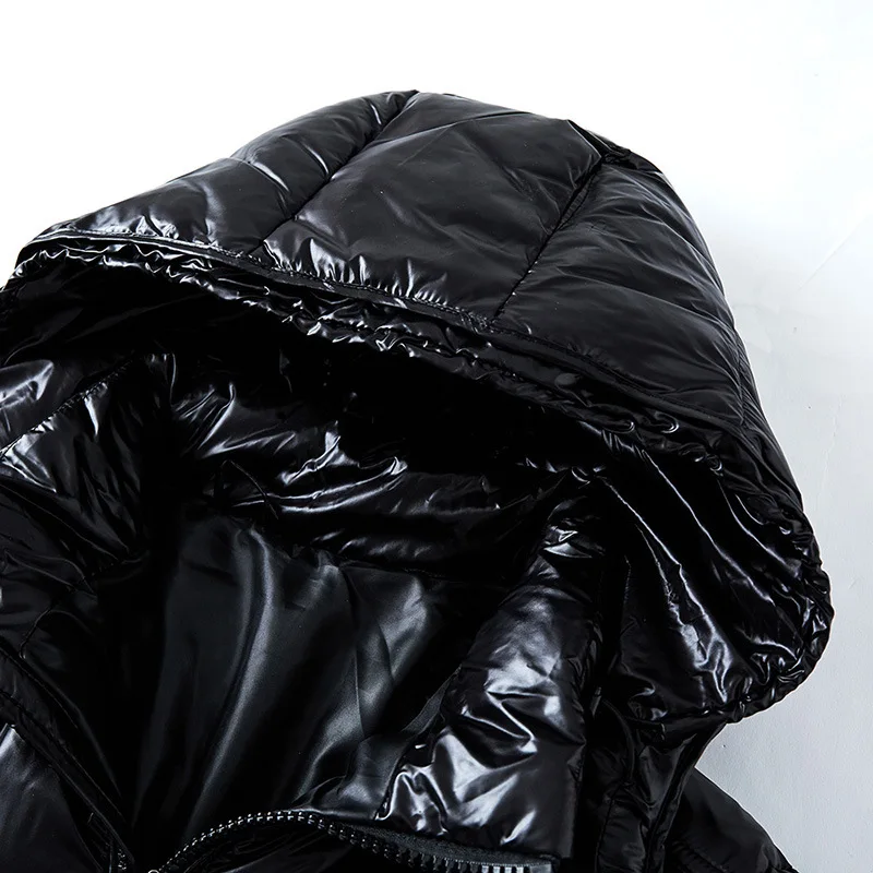 Warm Glossy Puffer Jacket for Men