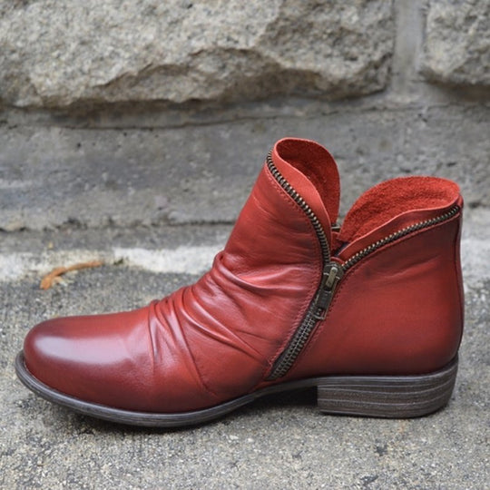 Wear-resistant Sole Leather Boots for Women