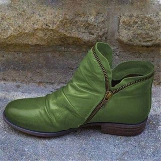 Wear-resistant Sole Leather Boots for Women