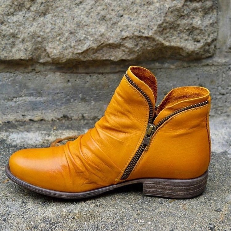 Wear-resistant Sole Leather Boots for Women