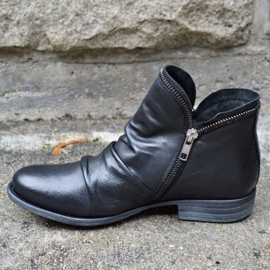 Wear-resistant Sole Leather Boots for Women