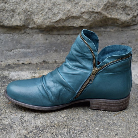 Wear-resistant Sole Leather Boots for Women